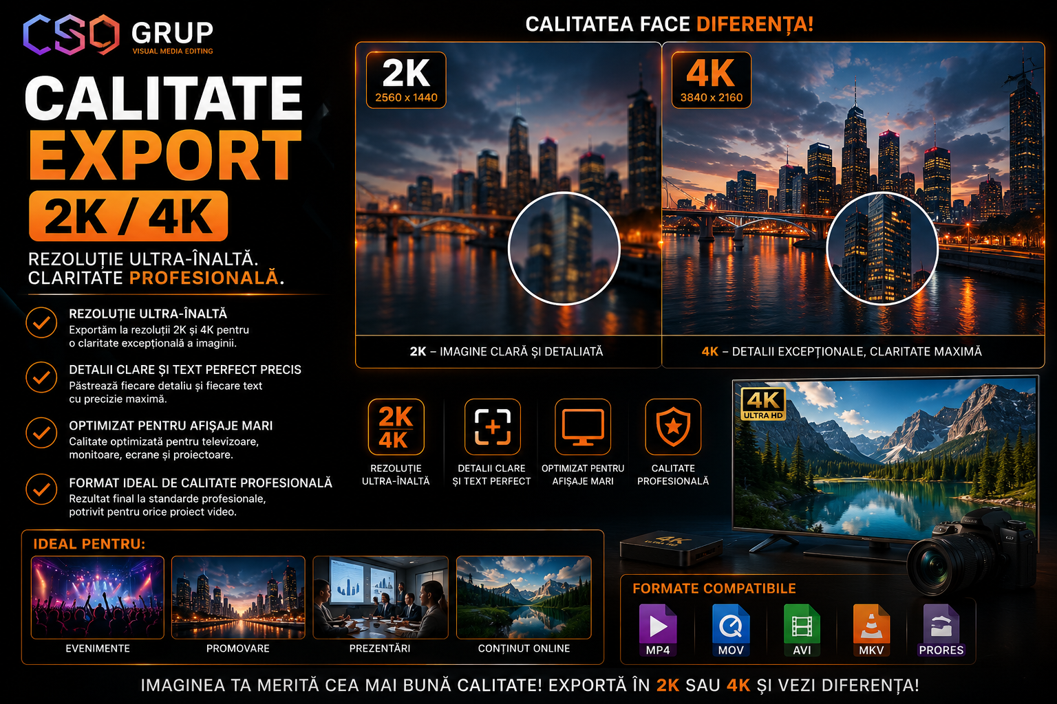 Calitate Export 2K 4K csogrup
