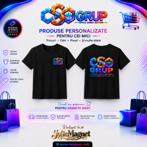 Tricou Negru copii CsoGrup