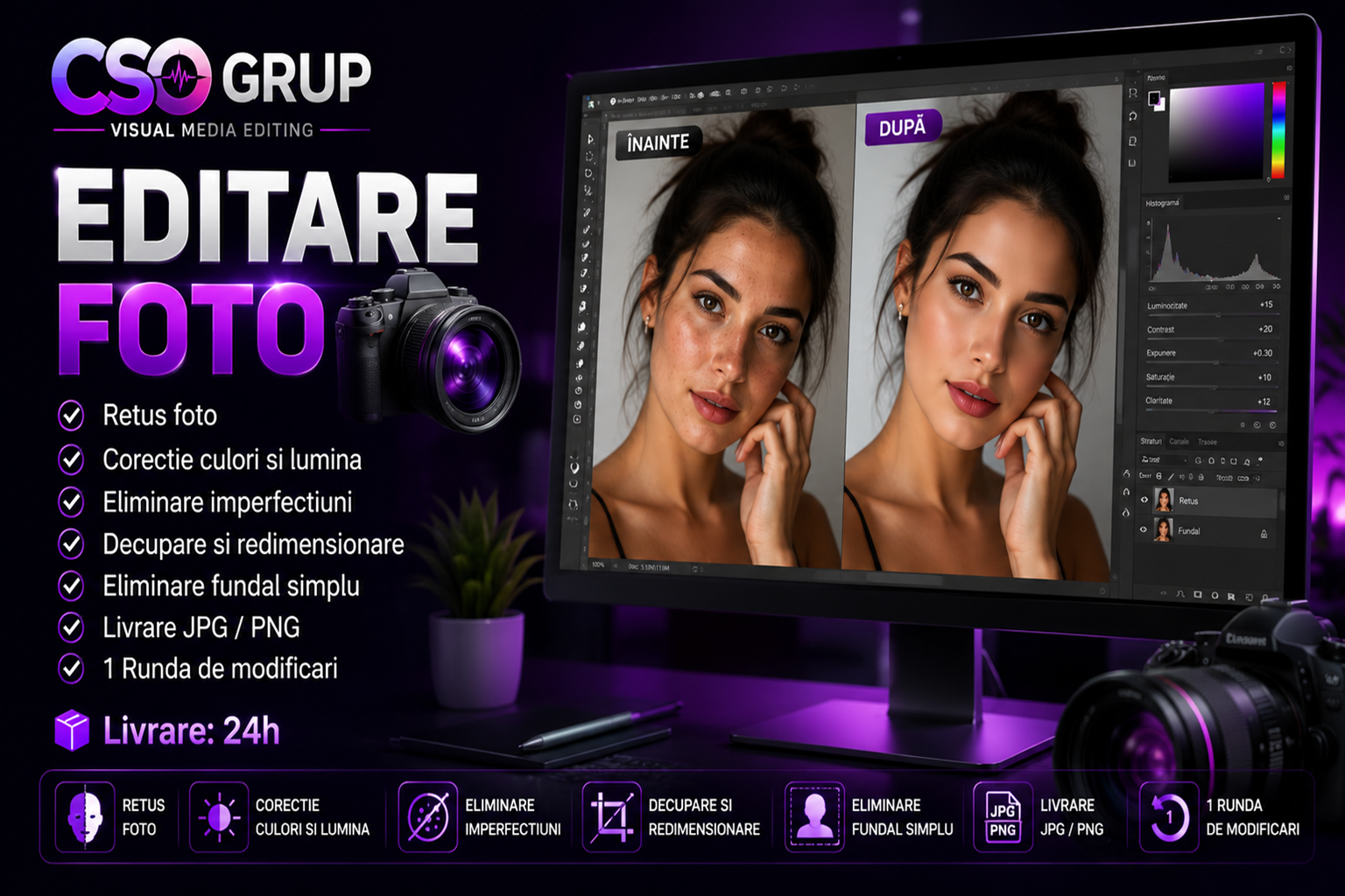 Editare Foto – Retus si imbunatatire csogrup