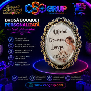 Brosa Buchet Personalizata