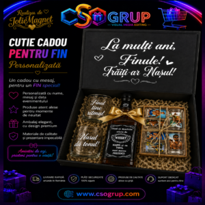 Cutie Cadou pentru Fin Personalizata