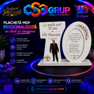 Placheta MDF personalizata