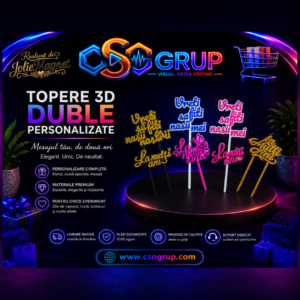 Topere 3D Duble Personalizate
