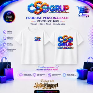 Tricou Alb copii CsoGrup