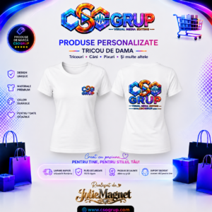 Tricou Alb Dama CsoGrup