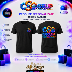 Tricou Negru Barbati CsoGrup