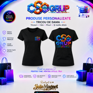 Tricou Negru Dama CsoGrup