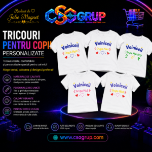 Tricouri Albe pentru Copii Personalizate