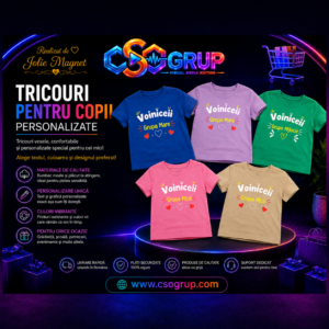 Tricouri pentru Copii Personalizate