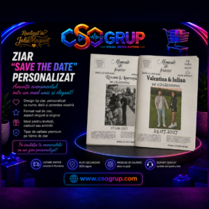 Ziar Save the Date Personalizat