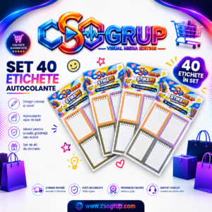 Set 40 Etichete Autocolante