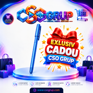 Pix cu scriere albastra CSO Grup