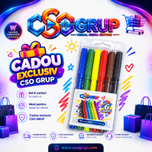 Set 6 carioci colorate CSO Grup
