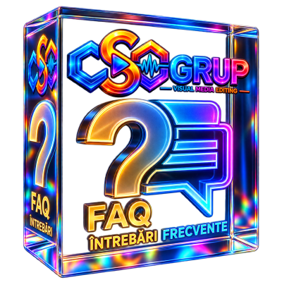 CSOGRUP - Visual Media Editing pagina faq intrebari frecvente